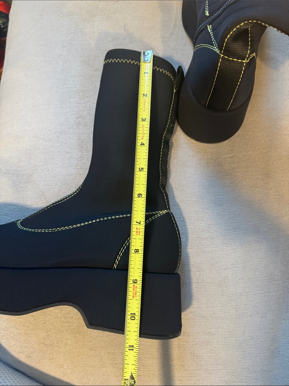 Ganni Retro Flatform Ankle Sockboots are designed to be ankle length - Picture 11 of 12
